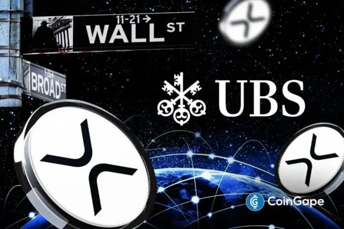 UBS Group AG, the world’s largest wealth manager with $7 trillion in AUM, is deepening its crypto presence by investing in the Grayscale XRP ETF. This comes ahead of its plans to launch trading and push for tokenization. Ad Ad UBS Group Reveals Holdings in Grayscale XRP ETF UBS Group AG expanded its crypto exposure
The post <a href="https://coingape.com/wall-street-giant-ubs-group-discloses-xrp-holdings-ahead-of-crypto-trading-launch/">BREAKING: Wall Street Giant UBS Group Discloses XRP Holdings Ahead of Crypto Trading Launch</a> appeared first on <a href="https://coingape.com/">CoinGape</a>.