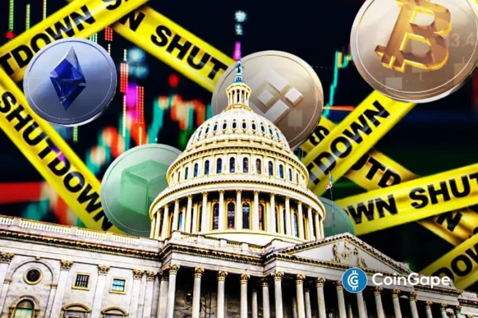 Bitcoin and XRP prices remained under pressure today, January 25, as investors anticipated a busy week ahead, with the Federal Reserve expect to deliver its interest rate decision, the odds of a government shutdown rising, and trade war risks remaining at an elevated level. Bitcoin price was trading at $88,600 on Sunday, while XRP was
The post <a href="https://coingape.com/markets/bitcoin-and-xrp-price-at-risk-as-us-govt-shutdown-odds-reach-73/">Bitcoin and XRP Price At Risk As US Govt. Shutdown Odds Reach 73%</a> appeared first on <a href="https://coingape.com/">CoinGape</a>.