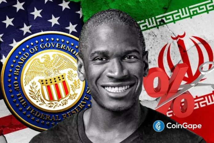 A Fed rate cut could become more likely if the United States expands its military involvement in Iran, according to BitMEX co-founder Arthur Hayes. In a March 1 essay, the BitMEX co-founder wrote that prolonged conflict in the Middle East has historically led the Federal Reserve to adopt a loose monetary policy. Hayes Links Middle
The post <a href="https://coingape.com/fed-rate-cuts-more-likely-if-u-s-iran-conflict-extends-hayes-predicts/">Fed Rate Cuts More Likely If U.S.-Iran Conflict Extends, Arthur Hayes Predicts</a> appeared first on <a href="https://coingape.com/">CoinGape</a>.