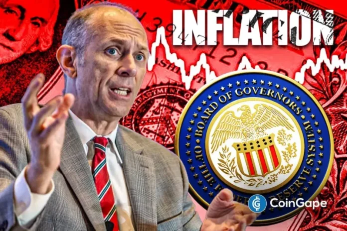 Chicago Fed President Austan Goolsbee has said that certain circumstances may warrant the Fed to raise interest rates, alluding to inflation. This comes as the odds of a Fed rate hike have climbed over the last week due to inflationary pressure from the U.S.-Iran war on the global economy. A Fed Rate Hike Could Happen
The post <a href="https://coingape.com/fed-rate-hike-possible-as-inflation-risks-become-priority-austan-goolsbee-says/">Fed Rate Hike Possible as Inflation Risks Become Priority, Austan Goolsbee Says</a> appeared first on <a href="https://coingape.com/">CoinGape</a>.