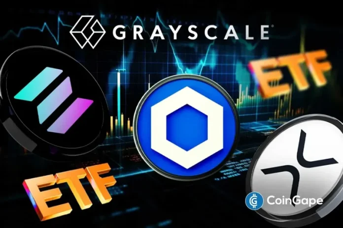 Executives from crypto asset management company Grayscale and its parent Digital Currency Group (DCG) and related investment firm have sold shares in XRP, Solana, and Chainlink ETFs. The selloffs occur amid capital outflows from the crypto market into safe havens such as gold and silver. Grayscale parent DCG and Executives Sold XRP, Solana and Chainlink
The post <a href="https://coingape.com/grayscale-executives-parent-firm-trim-holdings-in-xrp-solana-chainlink-etfs/">Grayscale Executives, Parent Firm Trim Holdings in XRP, Solana, & Chainlink ETFs</a> appeared first on <a href="https://coingape.com/">CoinGape</a>.