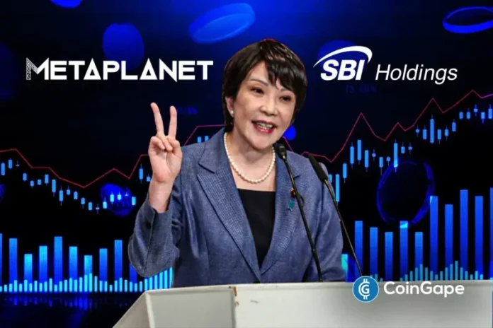 Major Japanesese related stocks like Metaplanet, SBI Holdings have seen some gain in value amid new developments in the country. This comes from Prime Minister Sanae Takalchi’s victory in the recent election. Prime Minister’s Win Boosts Metaplanet and SBI Holdings Stocks Crypto firms based in Japan are seeing their stock prices jump after it was
The post <a href="https://coingape.com/news/stocks/metaplanet-sbi-holdings-stock-rallies-as-japans-sanae-takalchi-secures-victory/">Metaplanet, SBI Holdings Stock Rallies as Japan’s Sanae Takalchi Secures Victory</a> appeared first on <a href="https://coingape.com/">CoinGape</a>.