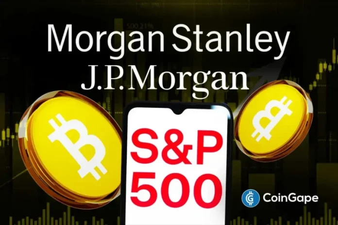 Morgan Stanley on Monday said the S&P 500 correction is nearly over, turning cautiously bullish and claiming markets have largely priced in recent risks. JPMorgan also predicts a V-shape rebound. Will Bitcoin see a rebound towards $75K as it follows the US stock market and tech stocks rebound? Ad Ad JPMorgan, Morgan Stanley Say S&P
The post <a href="https://coingape.com/jpmorgan-morgan-stanley-predict-v-shape-rebound-in-sp-500-will-bitcoin-follow/">JPMorgan, Morgan Stanley Predict V-Shape Rebound in S&P 500 – Will Bitcoin Follow?</a> appeared first on <a href="https://coingape.com/">CoinGape</a>.