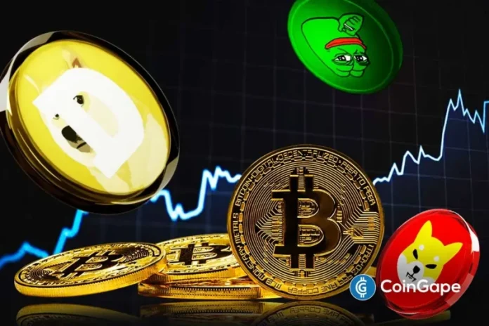 Dogecoin, Shiba Inu, and Pepe Coin prices saw a significant rebound on Wednesday after Bitcoin surged above $71k. This recovery is part of a broader rally in the crypticurreny market, which has risen by 4.04%, reaching a total market cap of $2.44 trillion. The price of Dogecoin has skyrocketed beyond 0.094, eyeing more recovery ahead.
The post <a href="https://coingape.com/markets/dogecoin-shiba-inu-and-pepe-coin-price-prediction-as-btc-recovers-above-71k/">Dogecoin, Shiba Inu, and Pepe Coin Price Prediction as BTC Recovers Above $71k</a> appeared first on <a href="https://coingape.com/">CoinGape</a>.