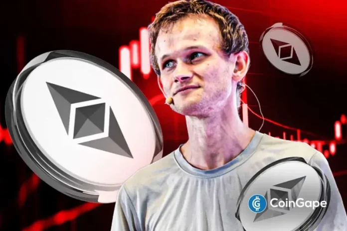 The Co-founder of Ethereum, Vitalik Buterin, has continued to sell more of his ETH holdings as the token continues to decline in price. This also comes as institutions continue to cash out on their exchange-traded funds. Vitalik Buterin’s ETH Sales Grow as Ethereum ETFs Bleed According to data retrieved by Lookonchain, Buterin has been selling
The post <a href="https://coingape.com/vitalik-buterin-dumps-more-eth-as-ethereum-etfs-record-80m-in-outflows/">Vitalik Buterin Dumps More ETH as Ethereum ETFs Record $80M in Outflows</a> appeared first on <a href="https://coingape.com/">CoinGape</a>.
