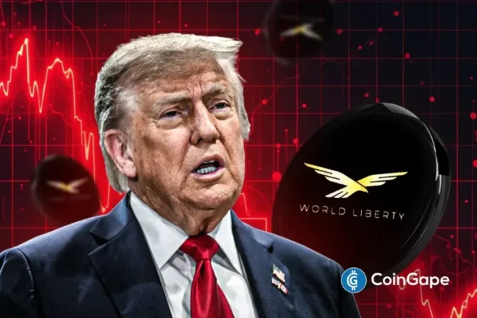 The Trump family-backed World Liberty Financial (WLFI) price tumbled sharply over the past 24 hours despite broader crypto market gains. The token dropped 10% to $0.0818, extending weekly and monthly losses significantly. In the last week, WLFI lost 15%, and monthly losses are 17%. The crash is against the backdrop of an upward movement due
The post <a href="https://coingape.com/markets/why-is-trump-backed-wlfi-token-price-dumping-today-10th-april/">Why Is Trump Backed WLFI Token Price Dumping Today (10th April)?</a> appeared first on <a href="https://coingape.com/">CoinGape</a>.