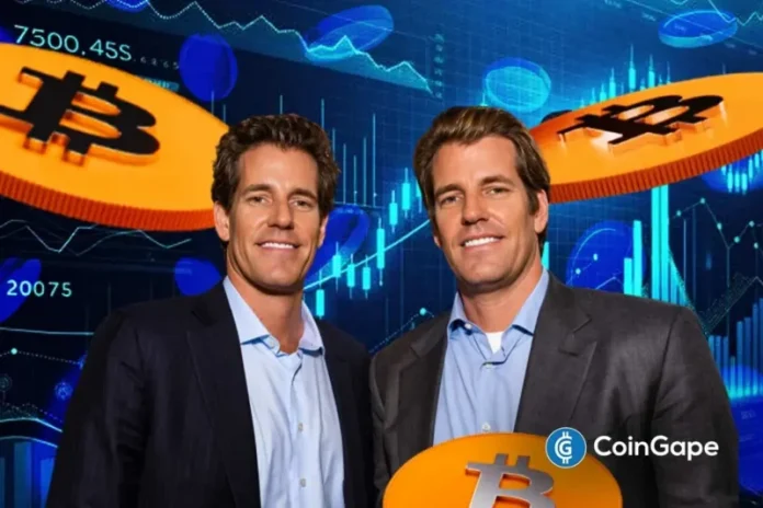 The Winklevoss twins, Cameron and Tyler Winklevoss, known for founding the Gemini exchange, just made a major move in the crypto market. They snapped up over $42 million worth of Bitcoin (BTC) today, according to reports. Ad Ad Winklevoss Twins Buy More Bitcoin Per Arkham Intelligence data, the Winklevoss twins withdrew 572 BTC worth $42.77
The post <a href="https://coingape.com/winklevoss-twins-boost-bitcoin-stack-with-42m-btc-purchase/">Just-In: Winklevoss Twins Boost Bitcoin Stack with $42M BTC Purchase</a> appeared first on <a href="https://coingape.com/">CoinGape</a>.
